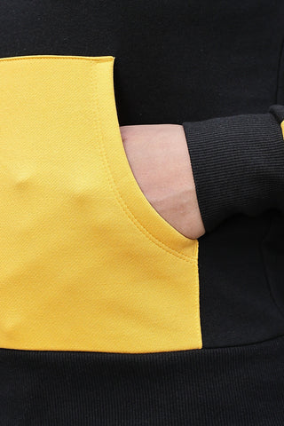 WOMEN ROUND NECK BLACK SWEATSHIRT