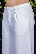 WOMEN WHITE REGULAR FIT CASUAL PANT