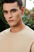 MEN BEIGE SWEATSHIRT