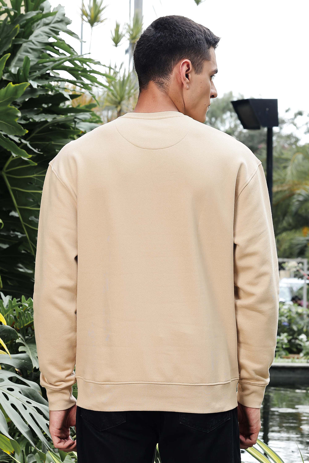 MEN BEIGE SWEATSHIRT