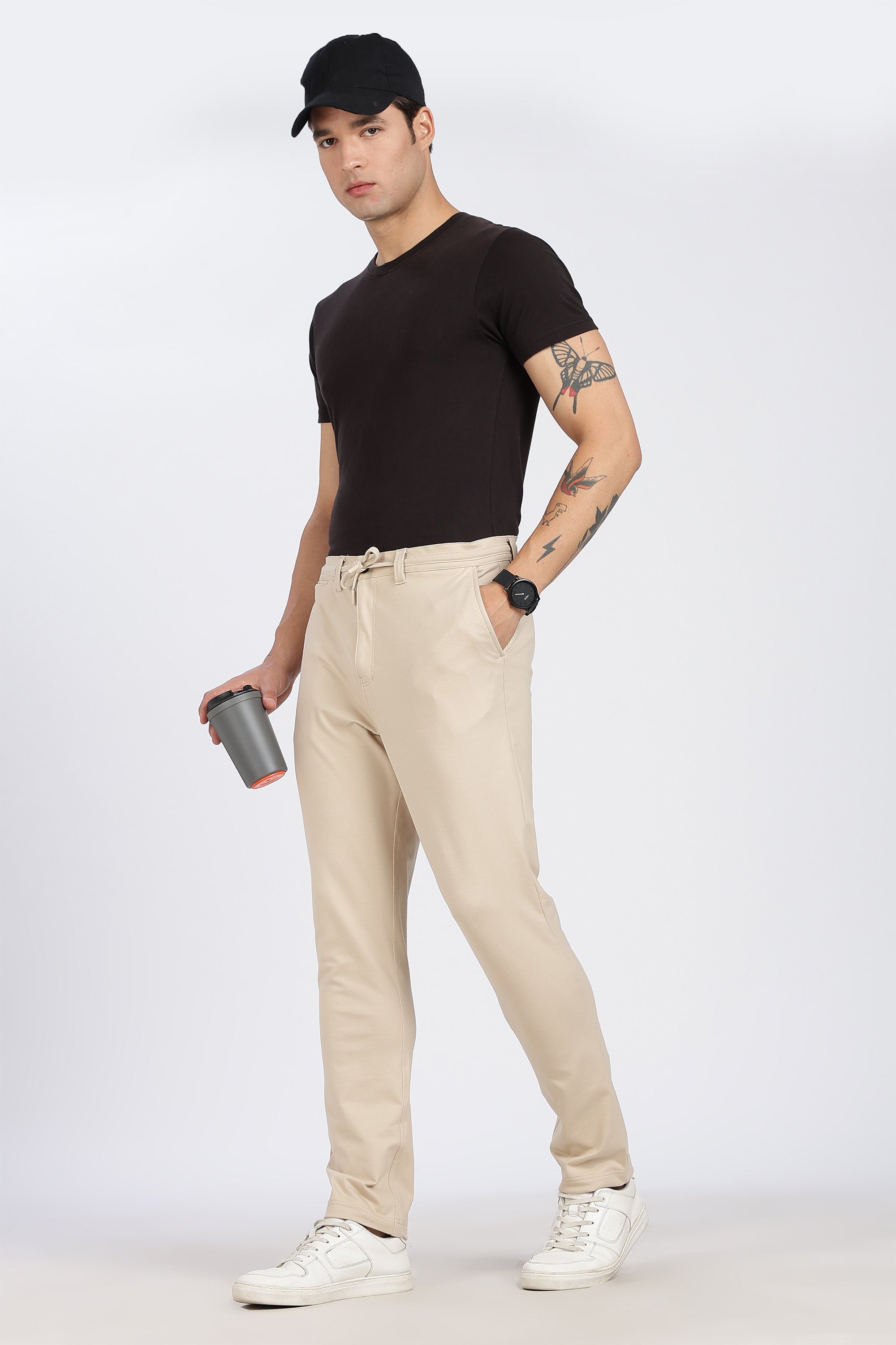 BEIGE COLOR MEN TROUSER