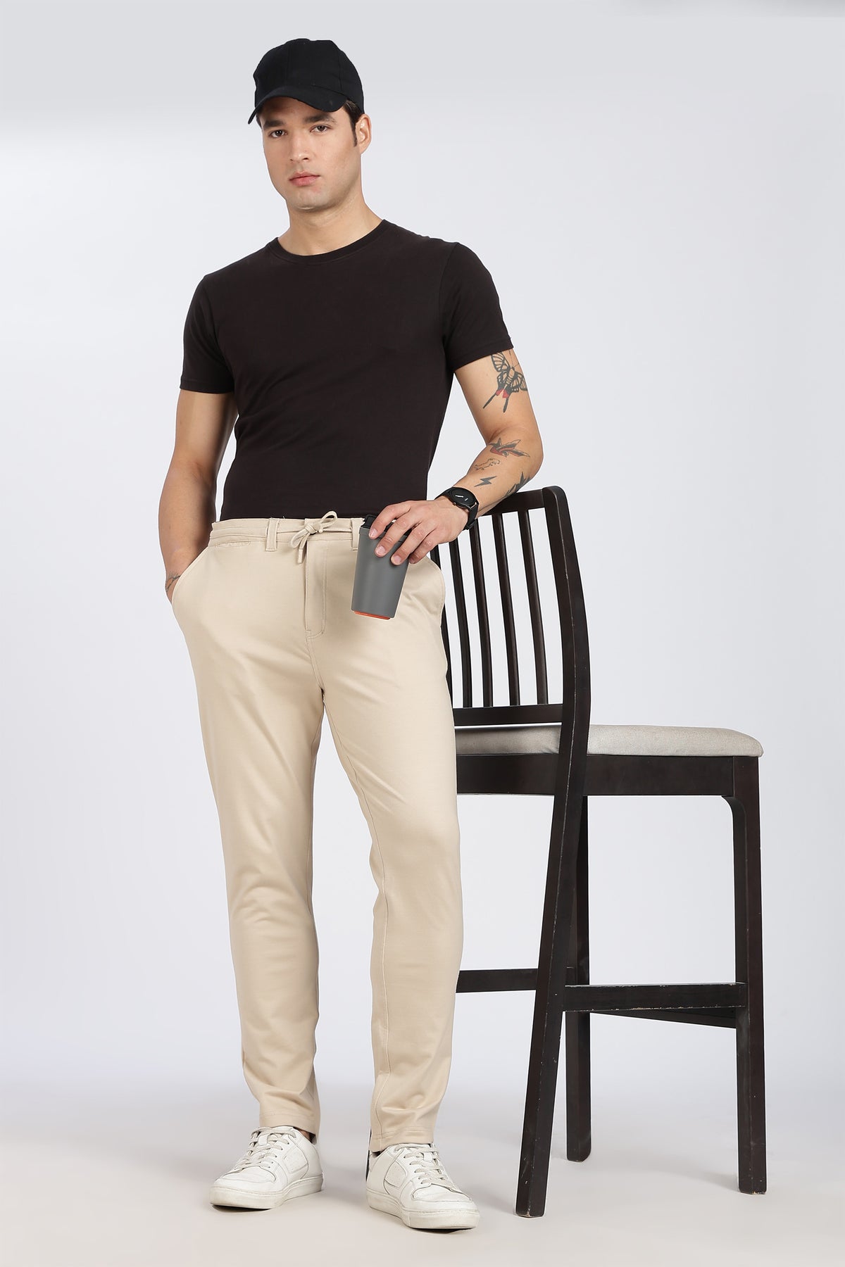 BEIGE COLOR MEN TROUSER