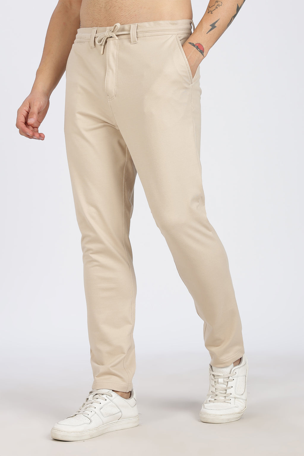 BEIGE COLOR MEN TROUSER