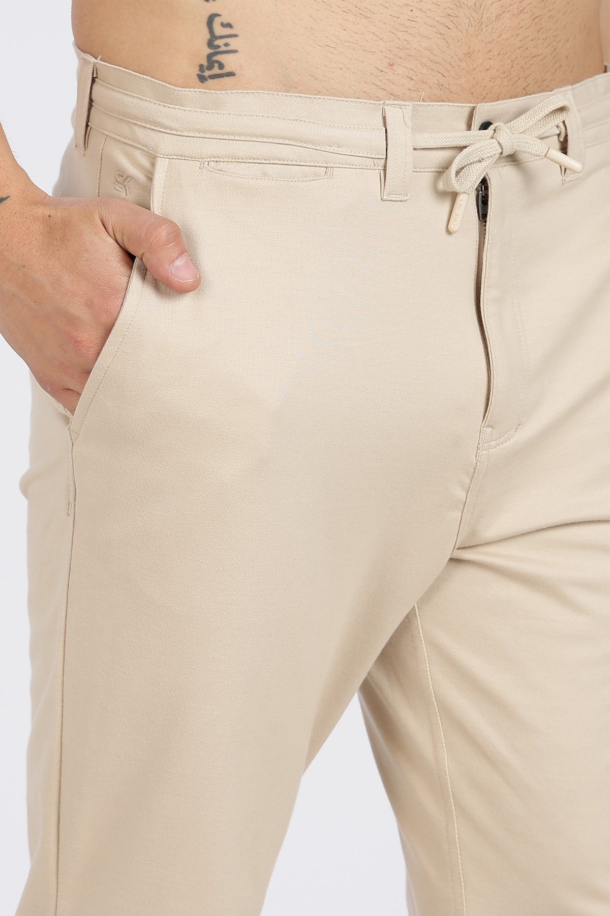 BEIGE COLOR MEN TROUSER
