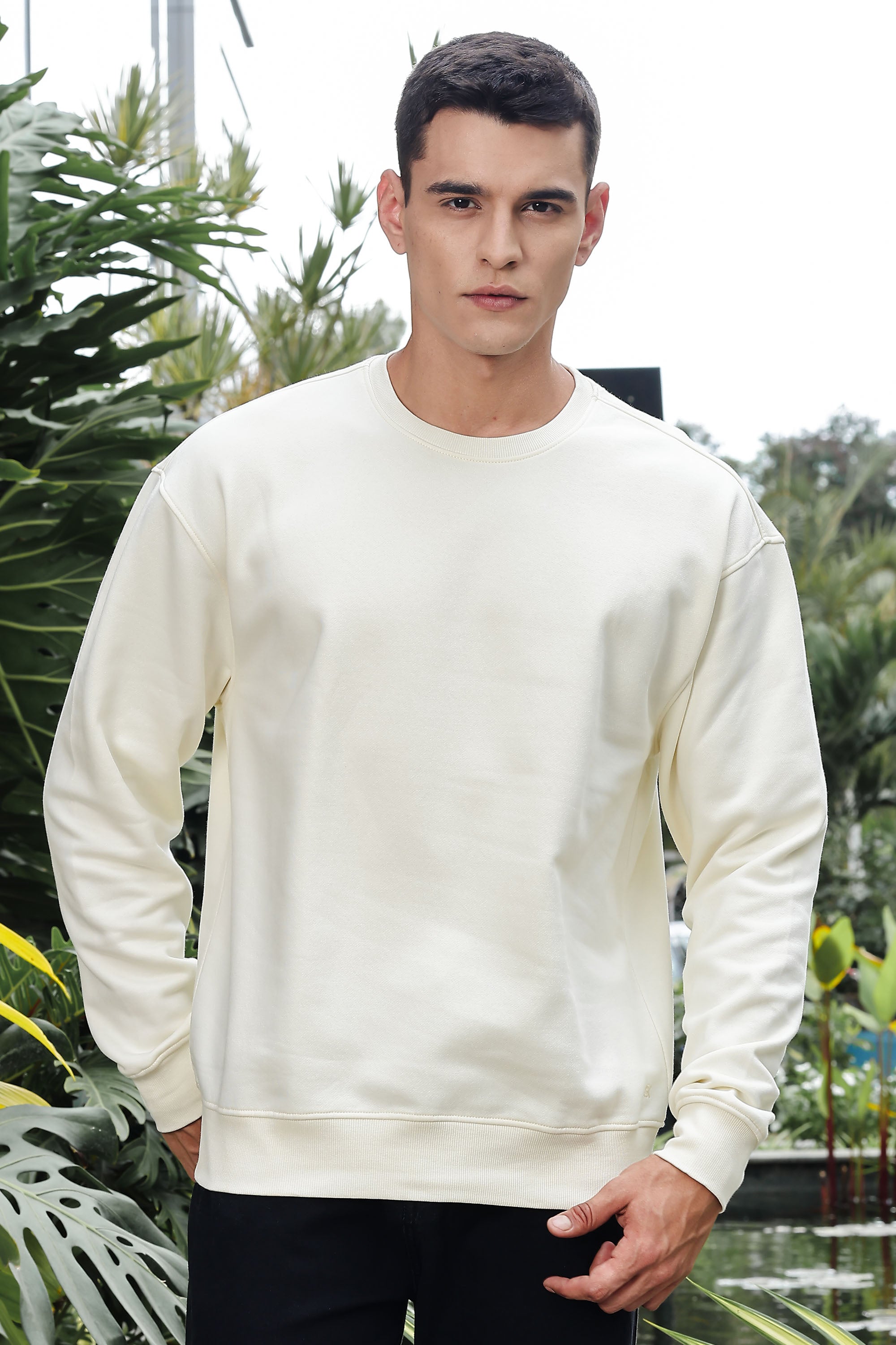 MEN CREAM SWEATSHIRT