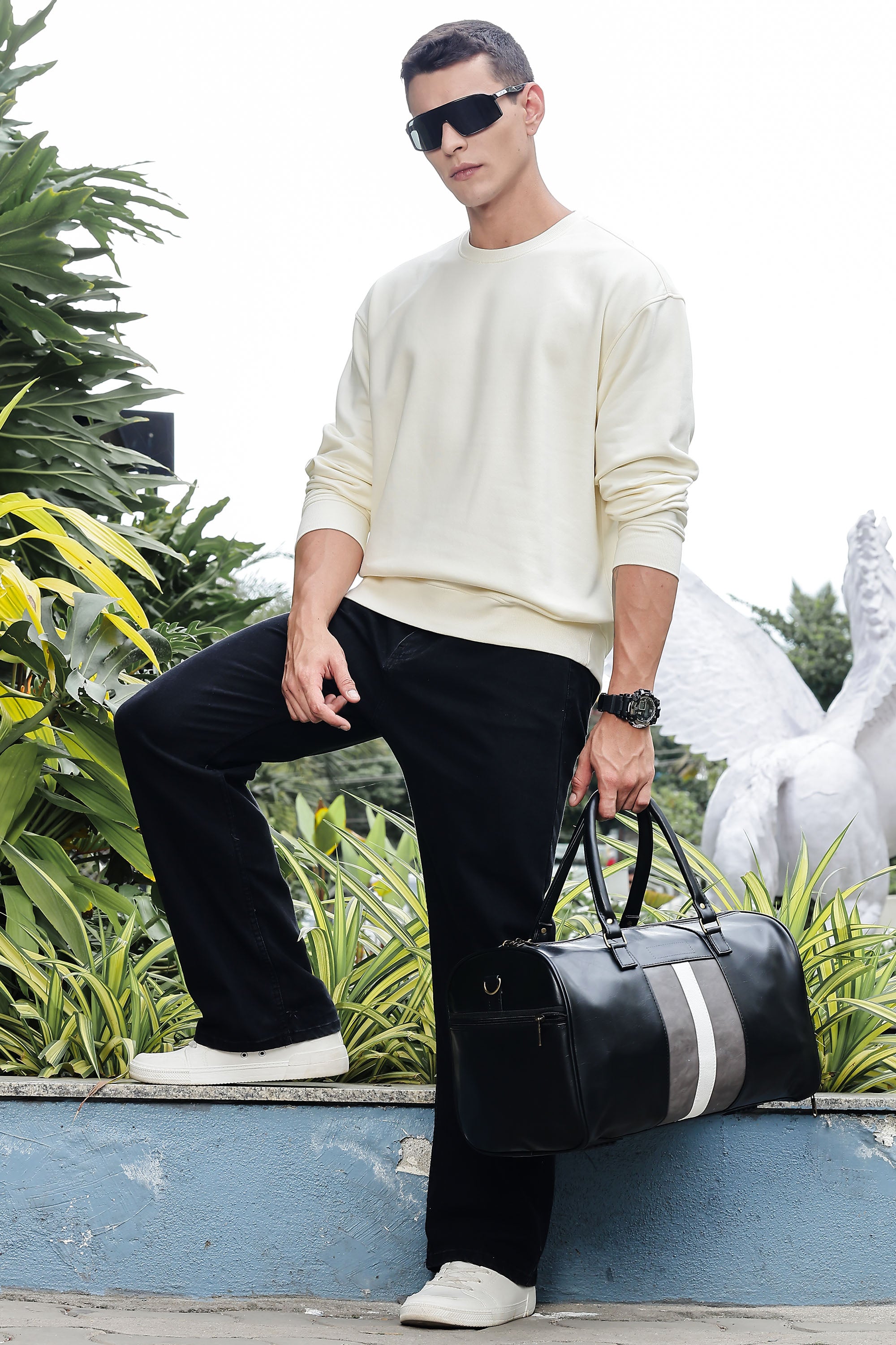 MEN CREAM SWEATSHIRT