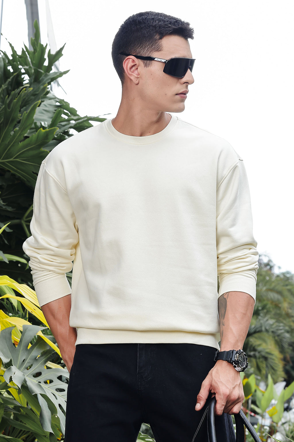 MEN CREAM SWEATSHIRT
