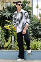 MEN WHITE FULL SLV POLO