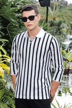 MEN WHITE FULL SLV POLO