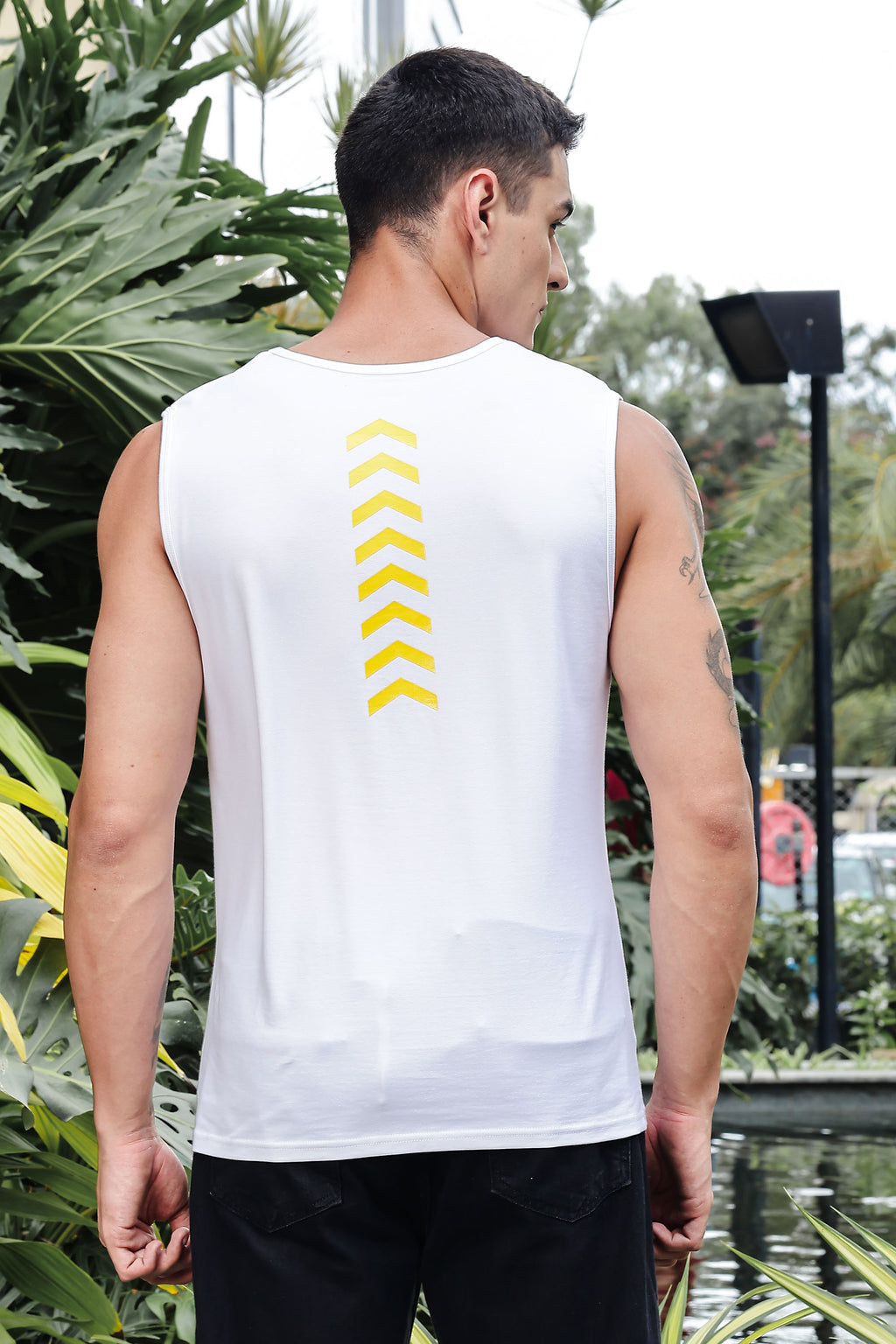 MEN WHITE MENS TANK