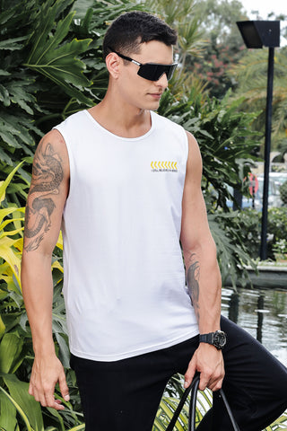 MEN WHITE MENS TANK