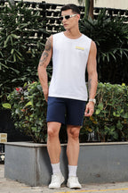 MEN NAVY BLUE MEN`S SHORTS