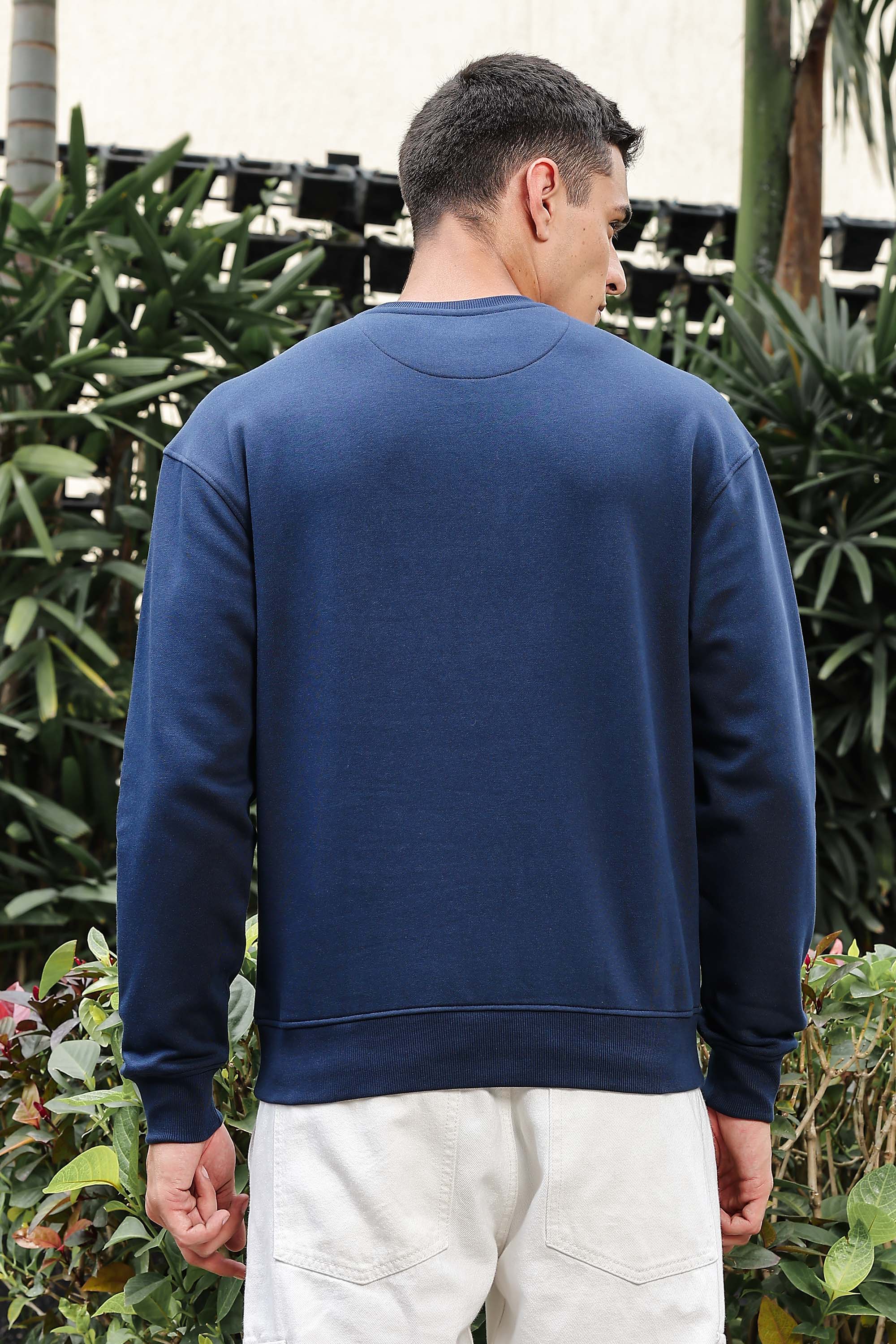 MEN NAVY BLUE SWEATSHIRT