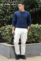 MEN NAVY BLUE SWEATSHIRT