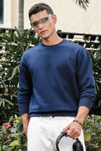 MEN NAVY BLUE SWEATSHIRT