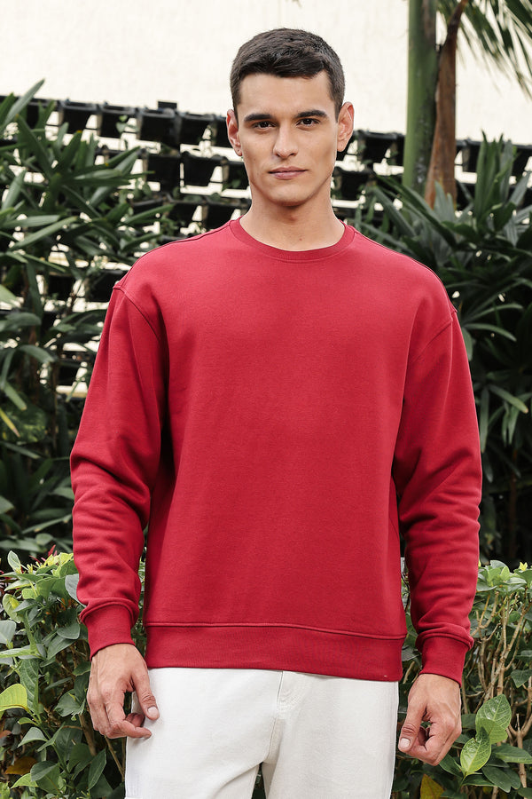 MEN RED SWEATSHIRT