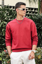 MEN RED SWEATSHIRT