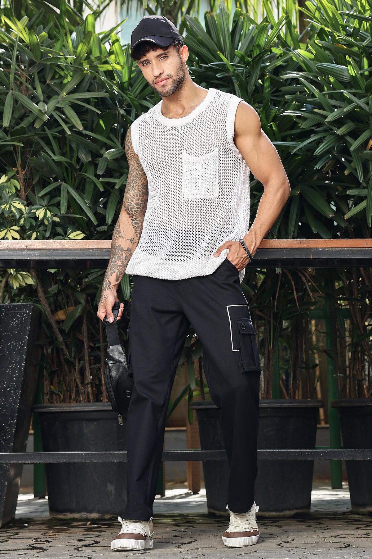 BLACK COLOR MEN CARGO PANT