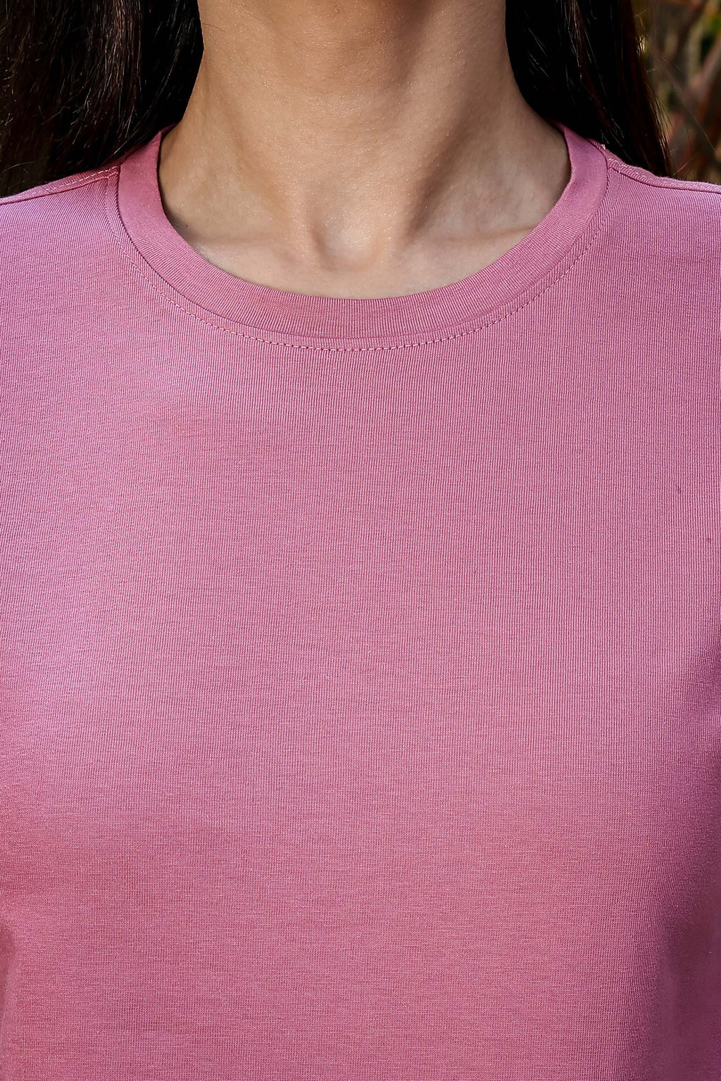 Women’s Casual T-Shirt – Solid Color, Round Neck, Short Sleeves, Pull-On Style, 100% Cotton, Machine Washable