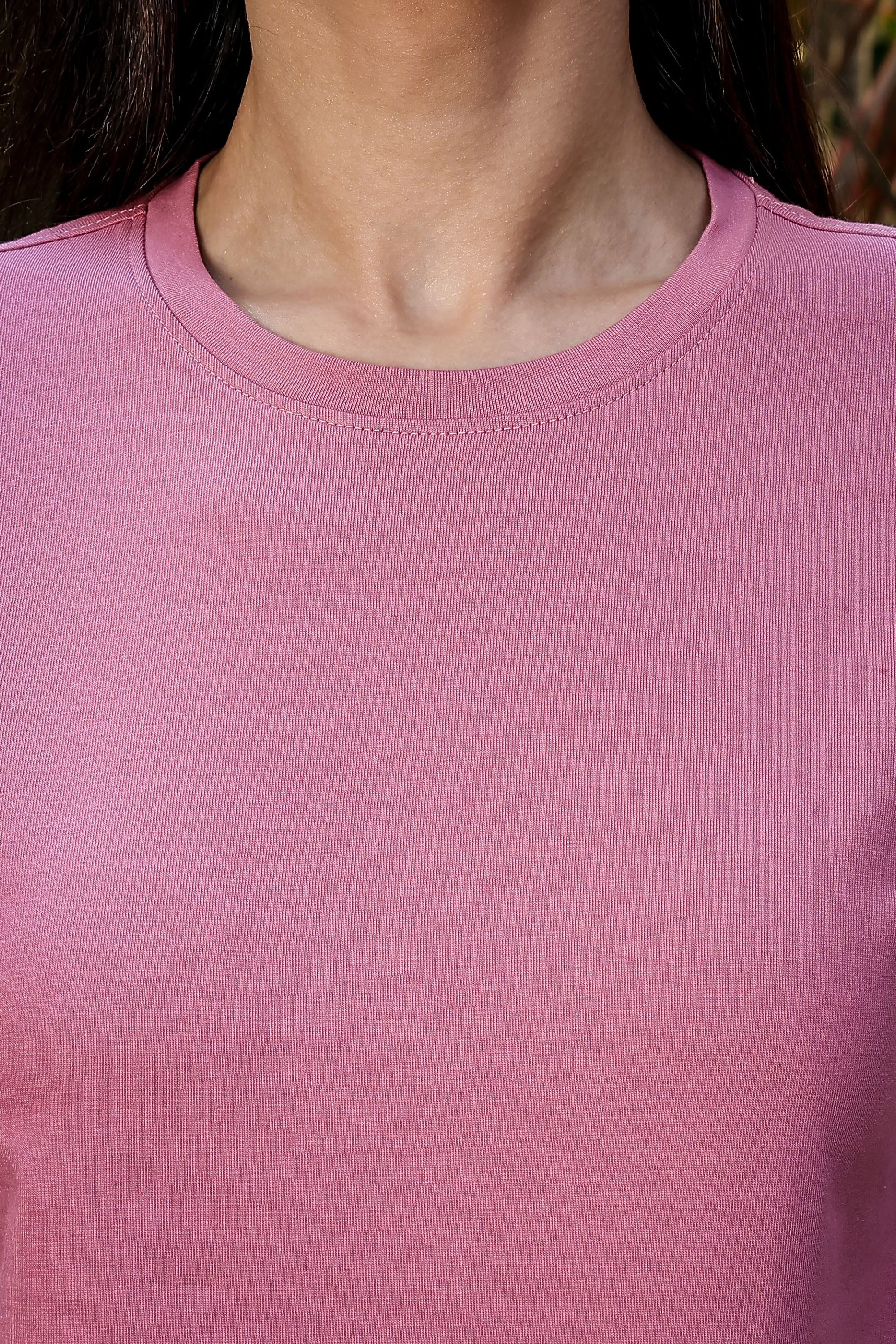 WOMEN DUSTY ROSE T SHIRT