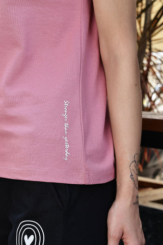 WOMEN DUSTY ROSE T SHIRT