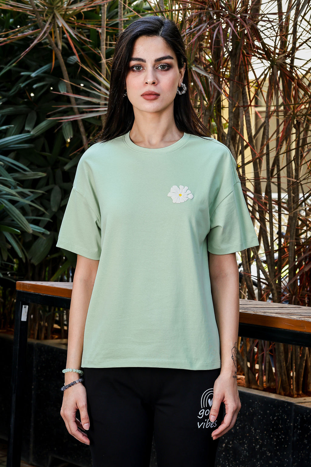 Women’s Printed Cotton T-Shirt | Typography Design | 100% Cotton | Round Neck | Short Sleeves | Pull-On Style | Casual Wear | Machine Washable