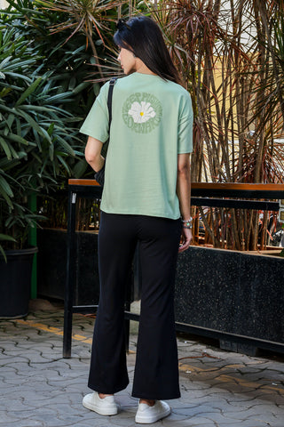 Women’s Printed Cotton T-Shirt | Typography Design | 100% Cotton | Round Neck | Short Sleeves | Pull-On Style | Casual Wear | Machine Washable