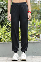 WOMEN ROUND NECK BLACK HALF SLV  CO-ORD SET