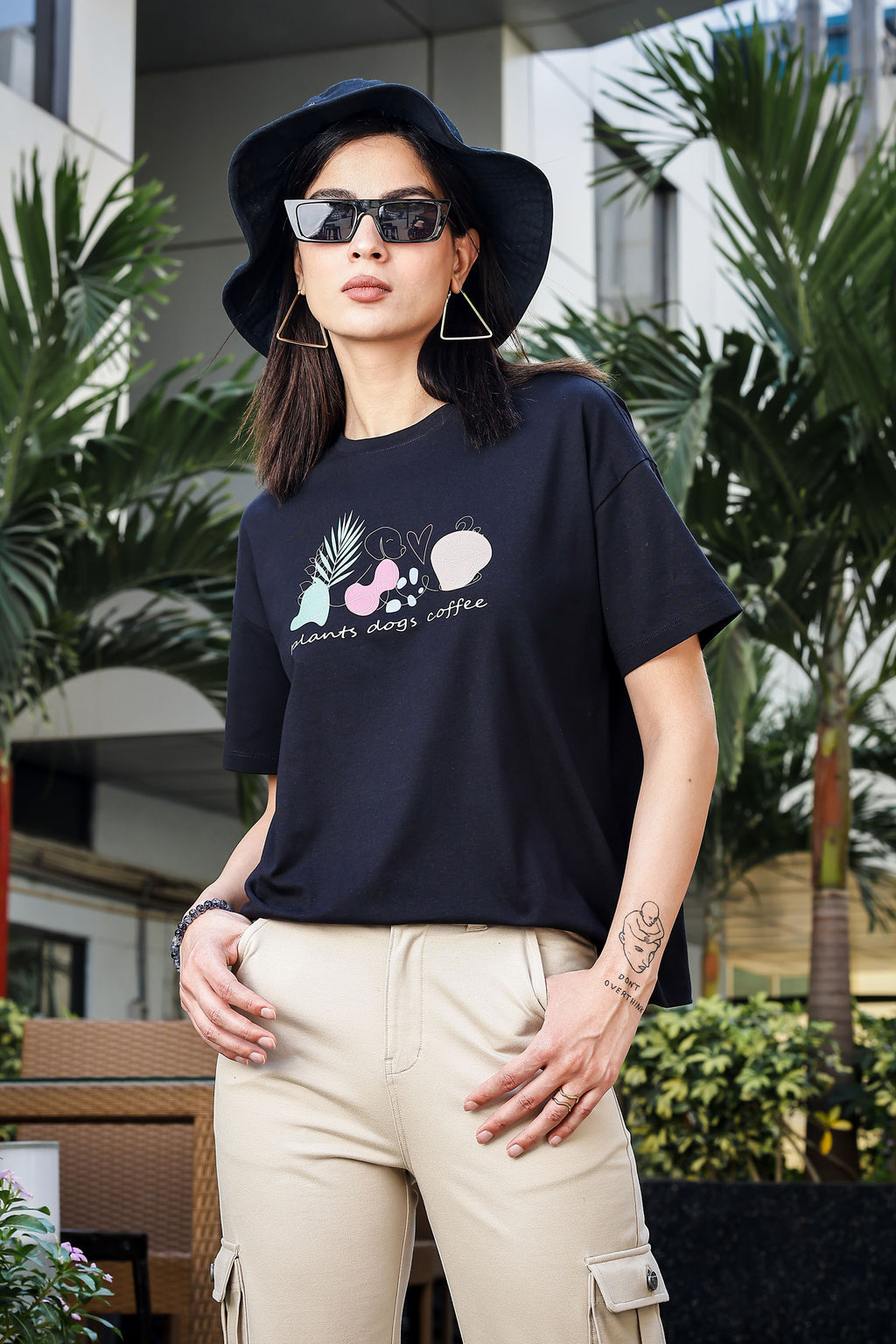 Women’s Graphic Print Cotton T-Shirt | 100% Cotton | Round Neck | Short Sleeves | Pull-On Casual Tee | Soft & Breathable Fabric | Machine Washable