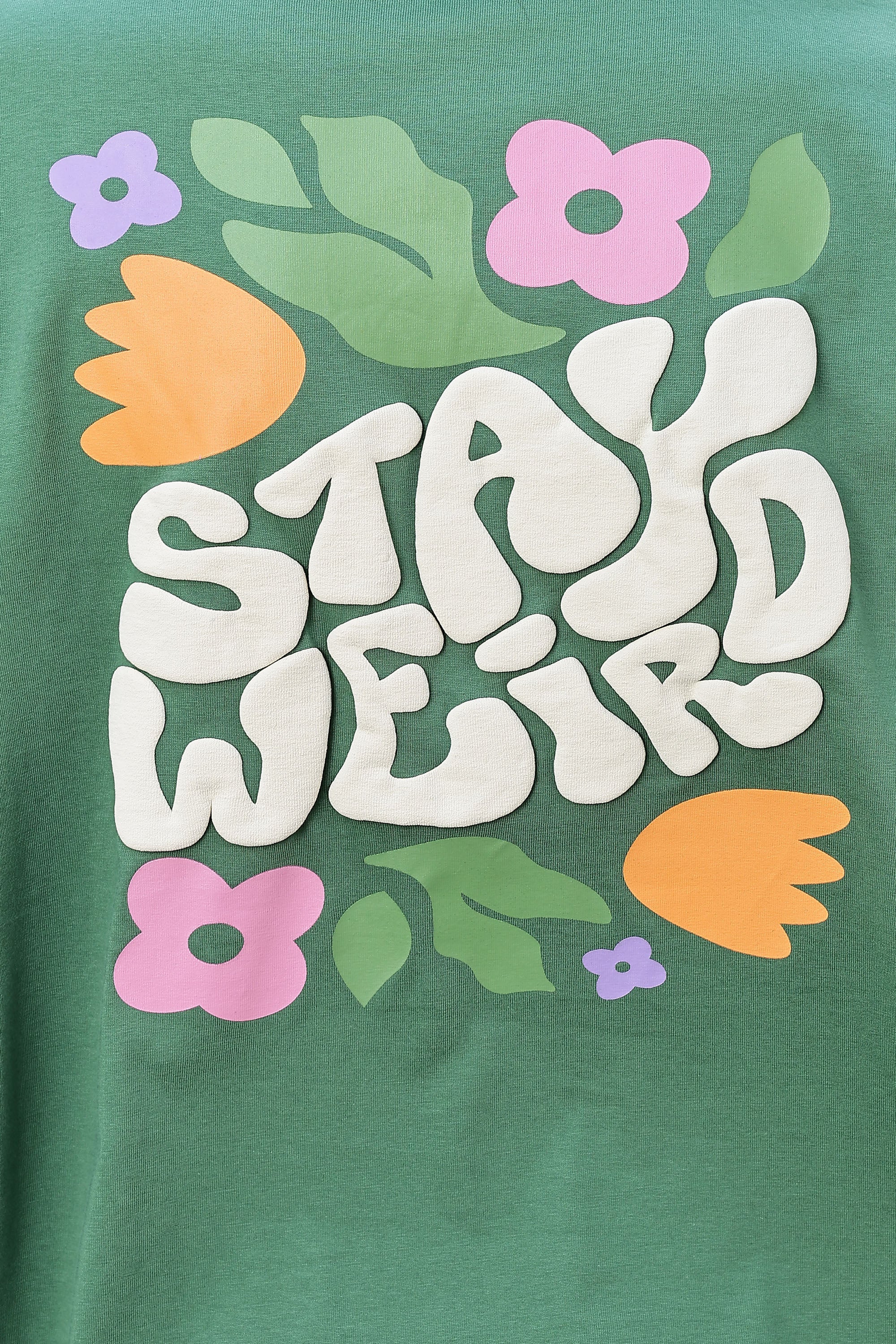 Women's 100% Cotton Typography Printed T-Shirt | Round Neck Short Sleeves Casual Tee