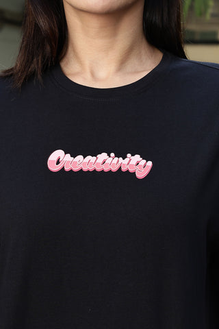 Women’s 100% Cotton Typography Printed T-Shirt | Round Neck Short Sleeves Casual Tee | Pullover Style