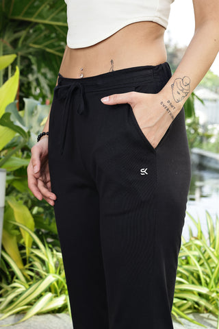 ONE SKY Women’s Cotton Pyjama Pant | 100% Soft Cotton | Mid Rise Drawstring | 2 Pockets | Casual