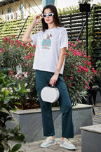 WHITE WOMEN T SHIRT