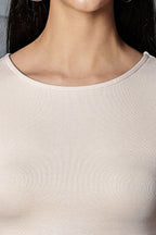 One Sky Women’s Solid Ribbed Cotton Stretch Top – Short Sleeves, Casual Fit