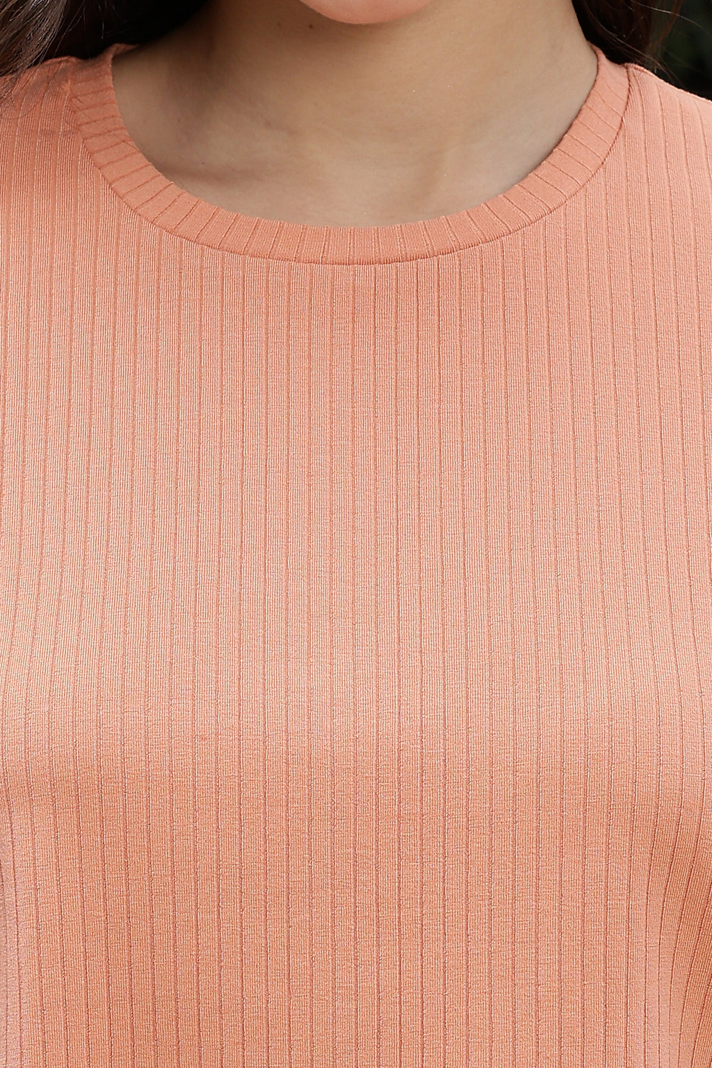 WOMEN ROUND NECK ORANGE HALF SLV  CO-ORD SET