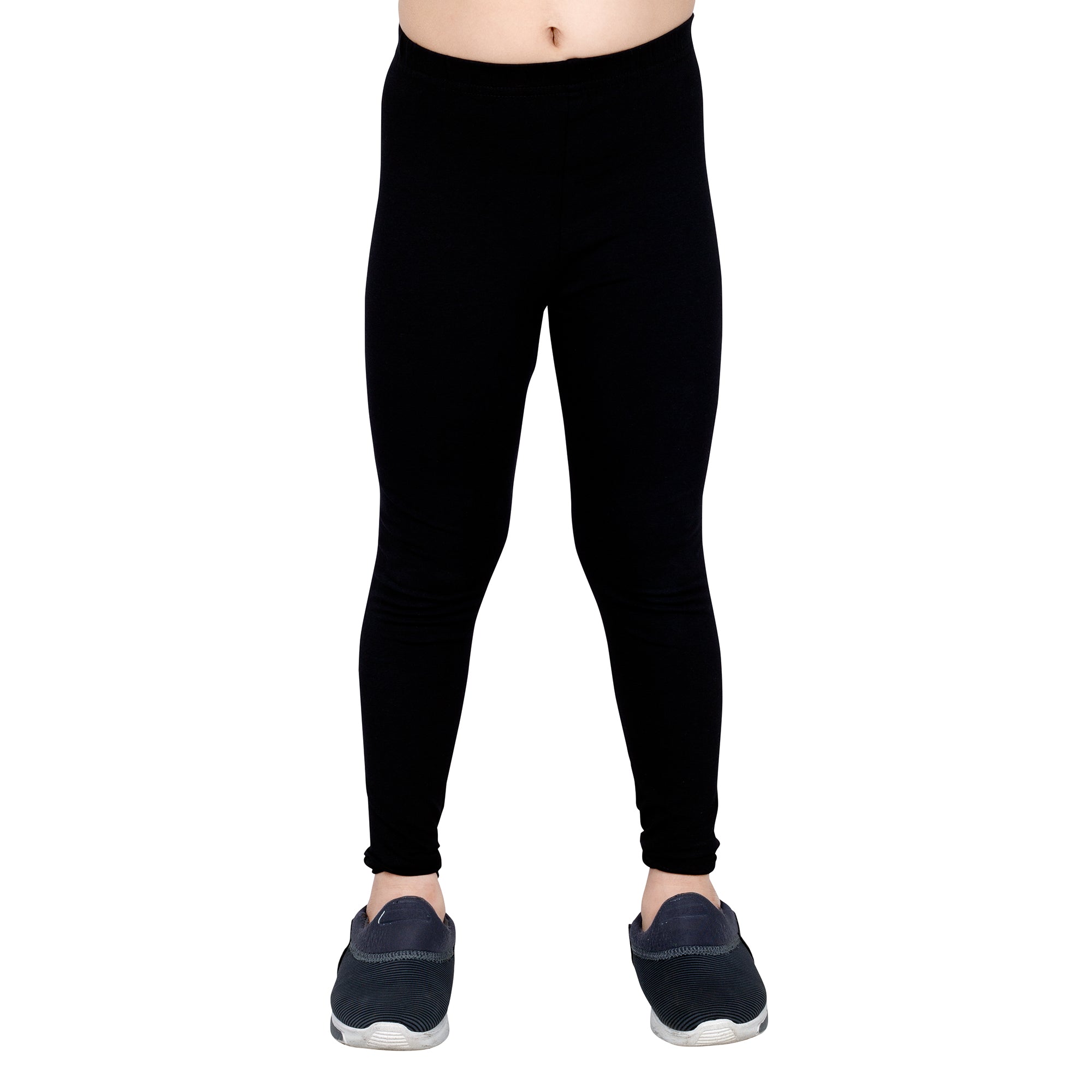 Girls Black Regular Legging