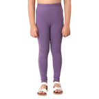 Girls Dark Voilet Regular Legging