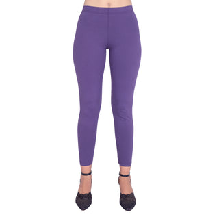 WOMENS DARK VIOLET ANKLE LENGTH POCKET LEGGING