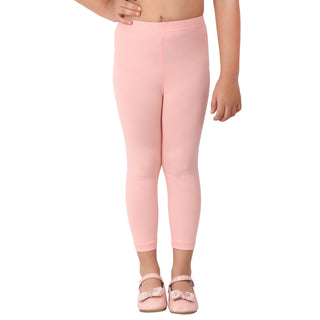 Girls Dusty Pink Regular Legging