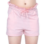GIRLS BABY PINK FRILL SHORTS