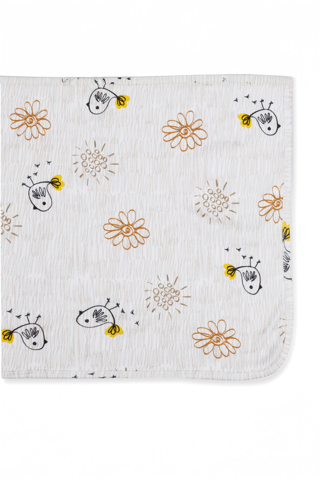 ONE SKY INFANT WHITE AOP PRINTED BLANKET