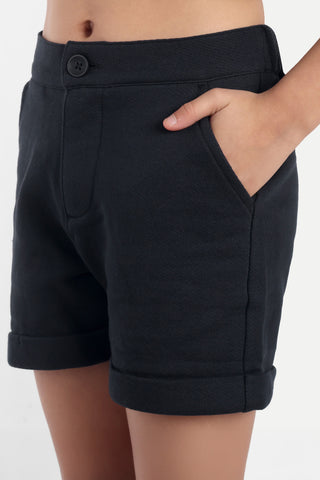 GIRLS BLACK BEAUTY SOLID CO-ORDS SET