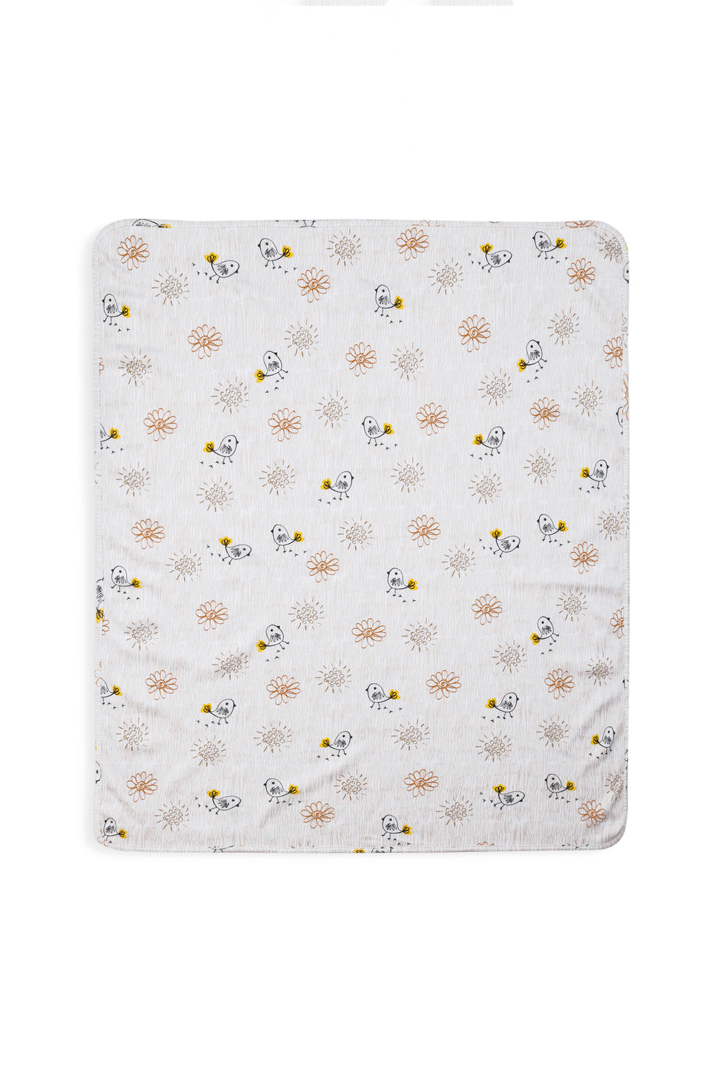 ONE SKY INFANT WHITE AOP PRINTED BLANKET