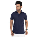 Men Midnight Blue Polo T-Shirt
