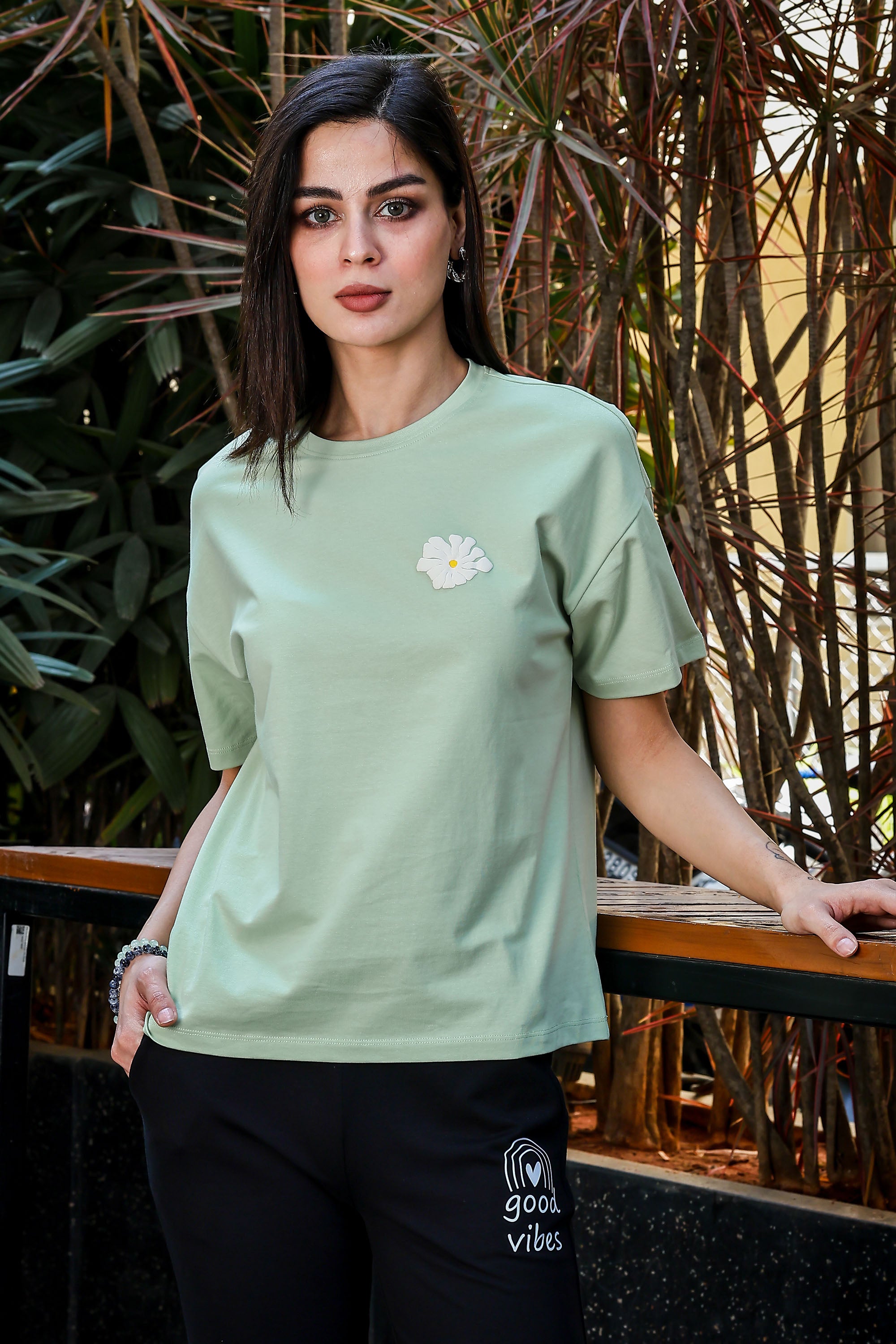 Women’s Printed Cotton T-Shirt | Typography Design | 100% Cotton | Round Neck | Short Sleeves | Pull-On Style | Casual Wear | Machine Washable