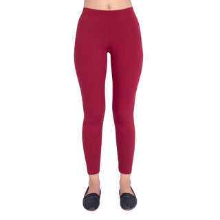 Women Maroon Ankle Length Legging