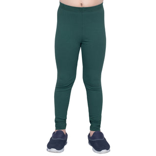 Girls Moss Green Regular Legging