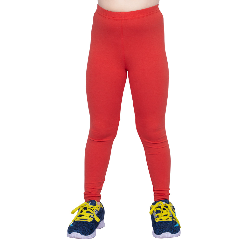 Girls Classic Red Regular Legging