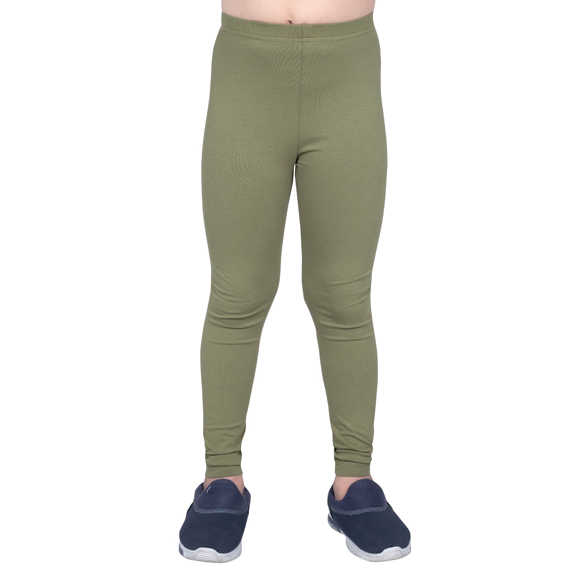 Girls Olive Regular Legging