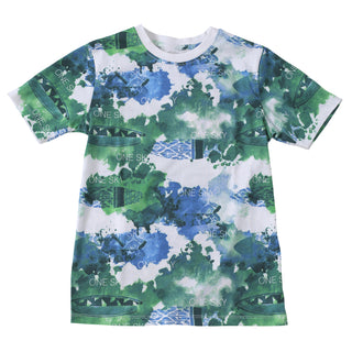 Kids White Round Neck T-Shirt